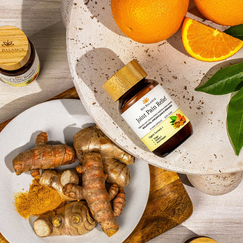 Organic Turmeric, Ginger, Black Pepper, Vit C