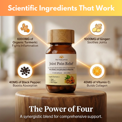 Organic Turmeric, Ginger, Black Pepper, Vit C