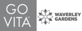 Logos of GO VITA and Waverley Gardens on a white background