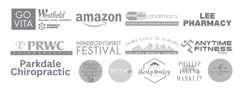 Collection of various logos in black and white on a white background