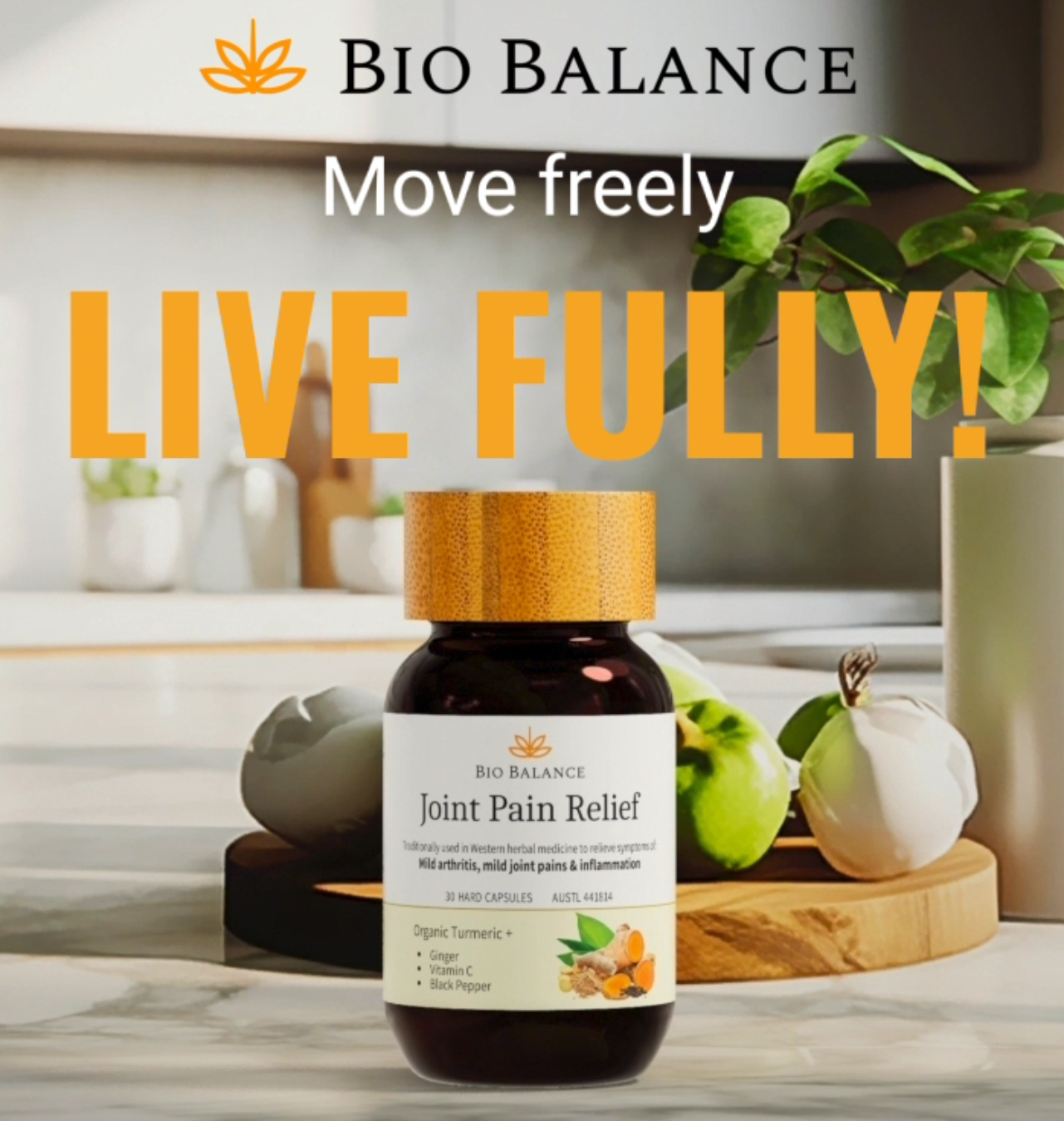 Bio Balance Australian Organic Turmeric Joint Pain Relief